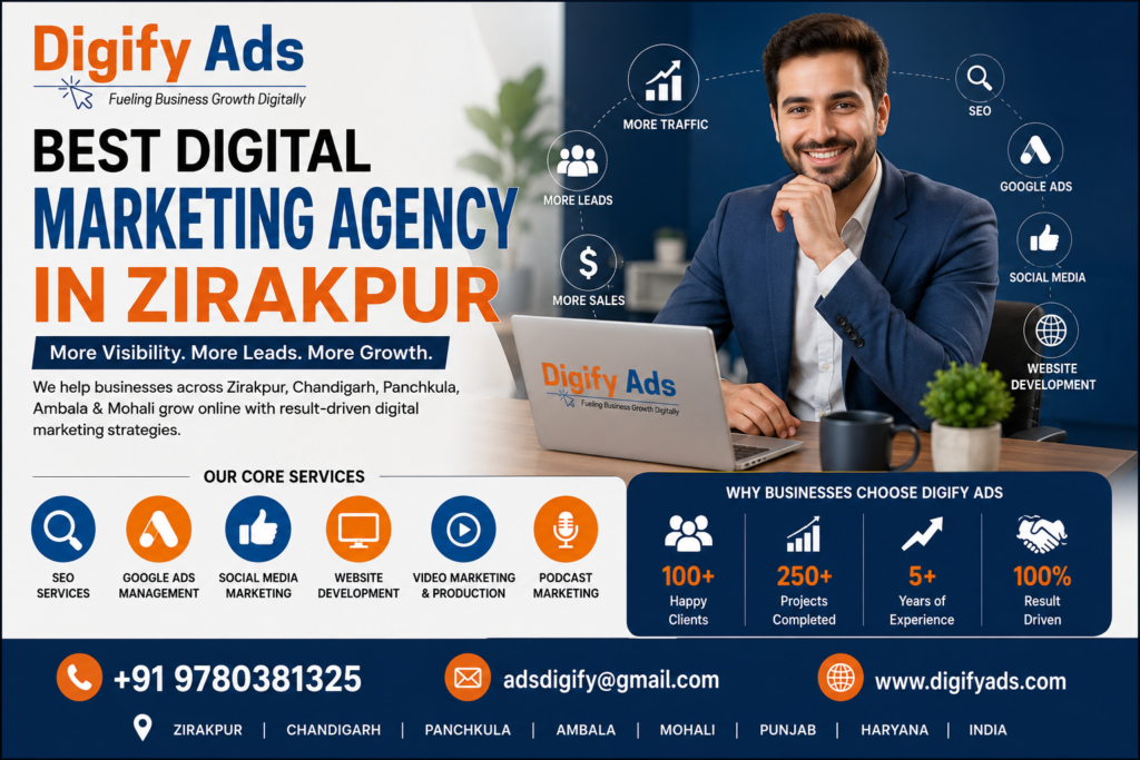 Best Digital Marketing Agency in Zirakpur