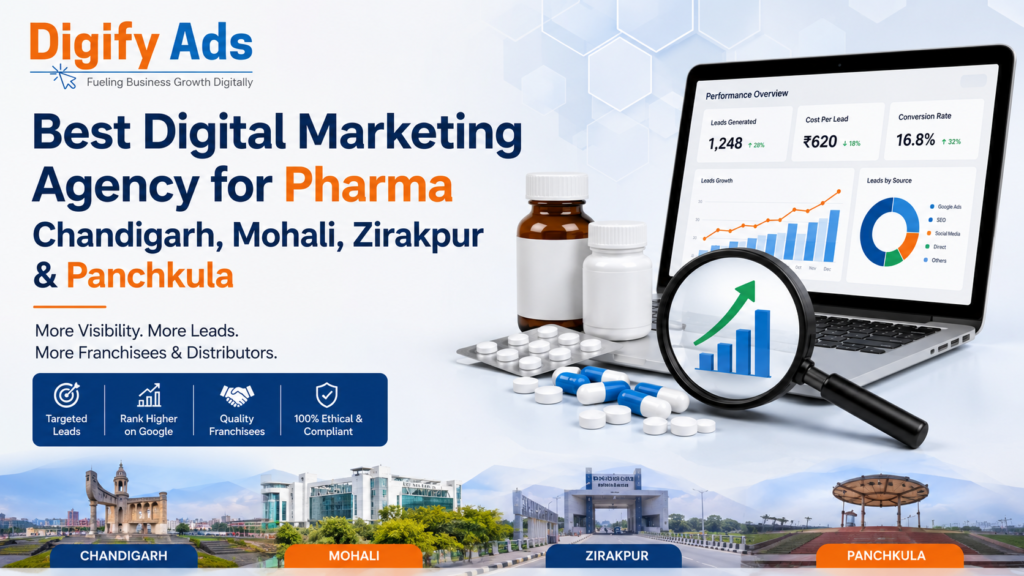 Best Digital Marketing Agency for Pharma in Chandigarh, Mohali, Zirakpur & Panchkula
